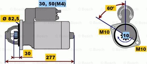 BOSCH 0 001 218 110 - Стартер vvparts.bg