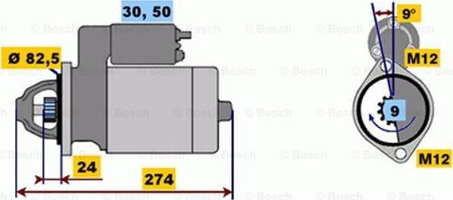 BOSCH 0 001 218 111 - Стартер vvparts.bg