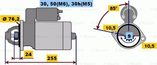 BOSCH 0 001 218 135 - Стартер vvparts.bg