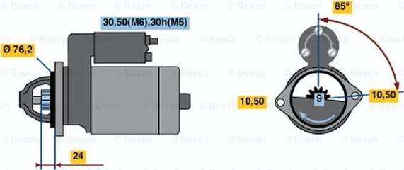 BOSCH 0 001 218 136 - Стартер vvparts.bg