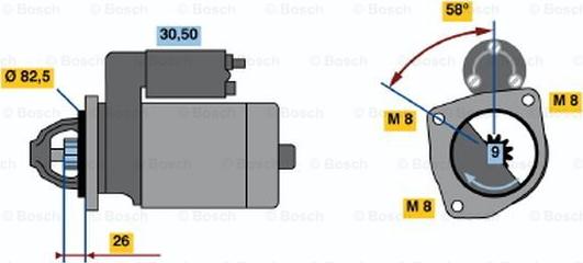 BOSCH 0 001 218 131 - Стартер vvparts.bg