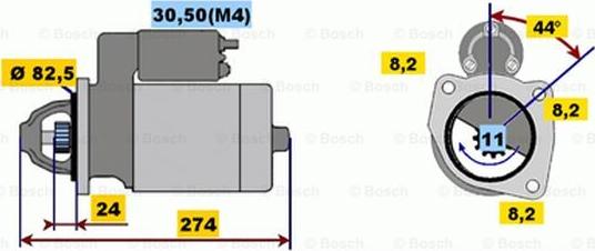 BOSCH 0 001 218 175 - Стартер vvparts.bg