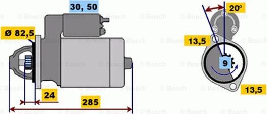 BOSCH 0 001 218 170 - Стартер vvparts.bg