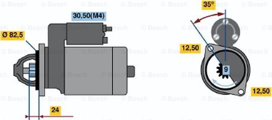 BOSCH 0 001 218 808 - Стартер vvparts.bg