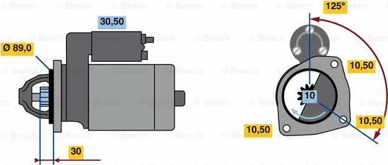 BOSCH 0 001 231 045 - Стартер vvparts.bg