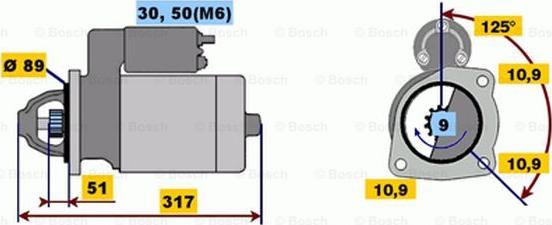 BOSCH 0 001 231 002 - Стартер vvparts.bg