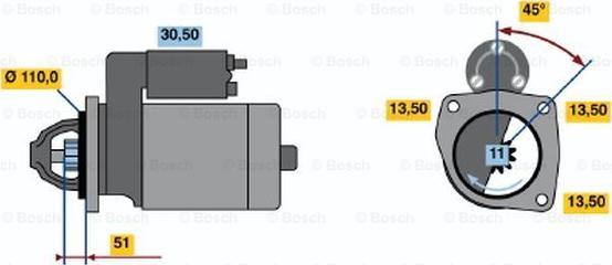 BOSCH 0 001 231 036 - Стартер vvparts.bg