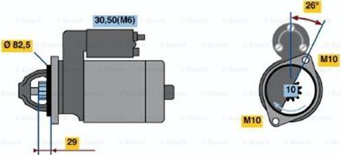 BOSCH 0 001 223 005 - Стартер vvparts.bg