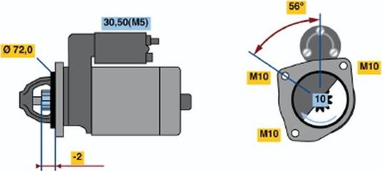 BOSCH 0 001 223 014 - Стартер vvparts.bg