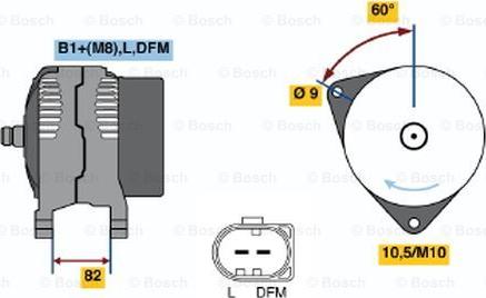 BOSCH 0 124 515 058 - Генератор vvparts.bg