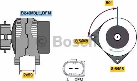 BOSCH 0 124 615 031 - Генератор vvparts.bg