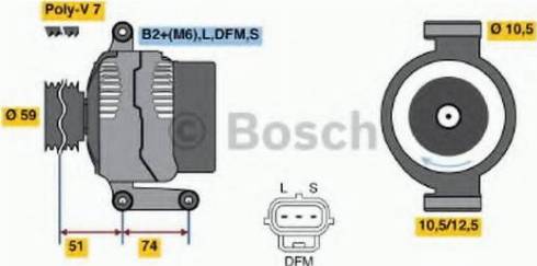 BOSCH 0 124 315 019 - Генератор vvparts.bg