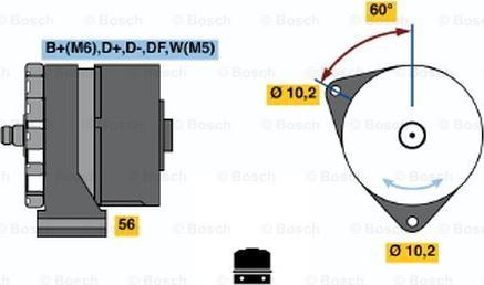 BOSCH 0 120 450 015 - Генератор vvparts.bg