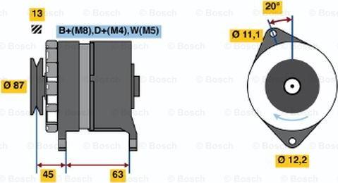 BOSCH 0 120 469 999 - Генератор vvparts.bg