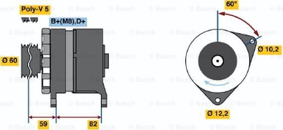 BOSCH 0 120 469 940 - Генератор vvparts.bg