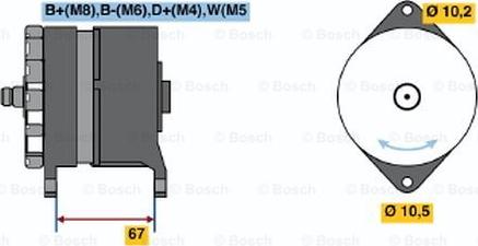 BOSCH 0 120 469 963 - Генератор vvparts.bg