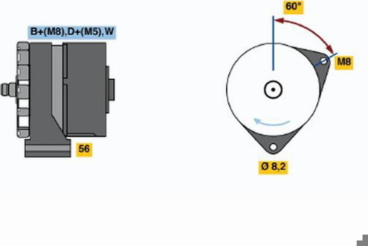 BOSCH 0 120 469 931 - Ремъчна шайба, генератор vvparts.bg