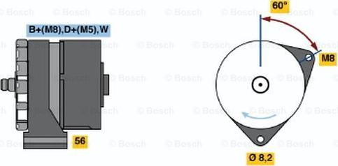 BOSCH 0 120 469 933 - Генератор vvparts.bg