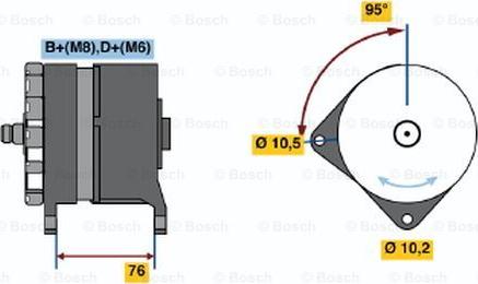 BOSCH 0 120 469 973 - Генератор vvparts.bg