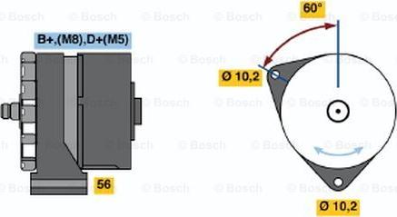 BOSCH 0 120 469 590 - Генератор vvparts.bg