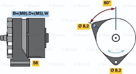 BOSCH 0 120 469 545 - Генератор vvparts.bg