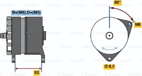 BOSCH 0 120 469 559 - Генератор vvparts.bg