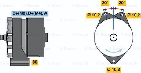 BOSCH 0 120 469 562 - Генератор vvparts.bg