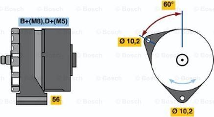 BOSCH 0 120 469 588 - Генератор vvparts.bg