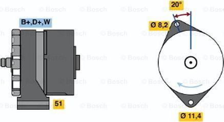 BOSCH 0 120 469 523 - Генератор vvparts.bg