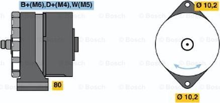 BOSCH 0 120 469 762 - Генератор vvparts.bg