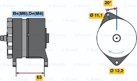 BOSCH 0 120 469 634 - Генератор vvparts.bg