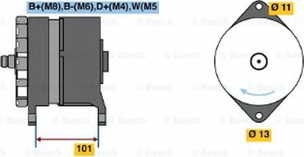 BOSCH 0 120 469 044 - Генератор vvparts.bg