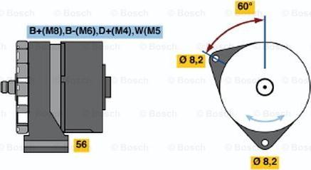 BOSCH 0 120 469 043 - Генератор vvparts.bg