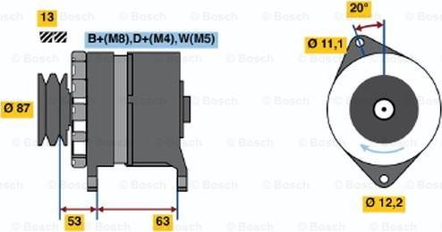 BOSCH 0 120 469 010 - Генератор vvparts.bg