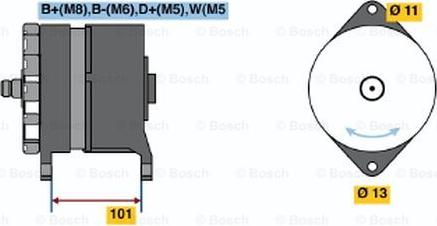 BOSCH 0 120 469 033 - Генератор vvparts.bg