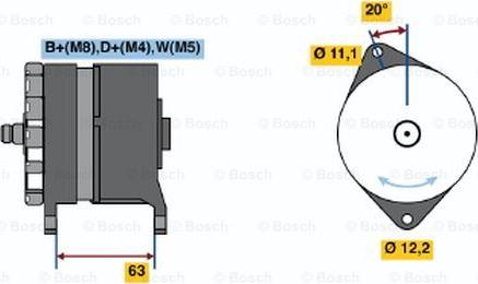 BOSCH 0 120 469 113 - Генератор vvparts.bg