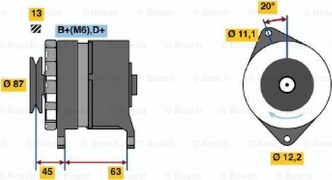 BOSCH 0 120 469 849 - Генератор vvparts.bg