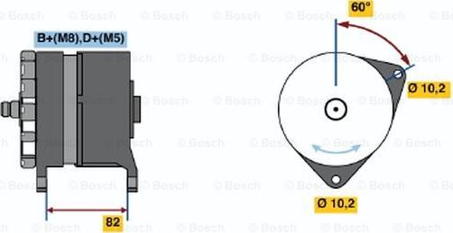 BOSCH 0 120 469 845 - Генератор vvparts.bg