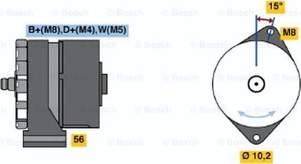 BOSCH 0 120 469 850 - Генератор vvparts.bg