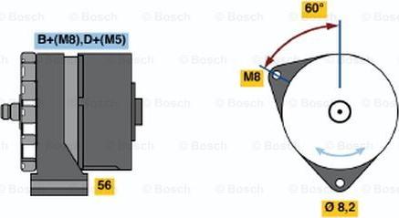 BOSCH 0 120 469 862 - Генератор vvparts.bg