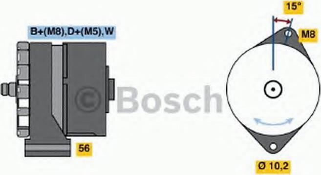 BOSCH 0 120 469 722 - Генератор vvparts.bg