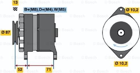 BOSCH 0 120 468 094 - Генератор vvparts.bg