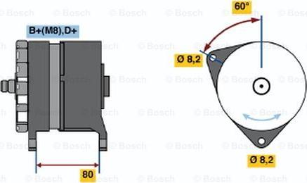 BOSCH 0 120 468 042 - Генератор vvparts.bg