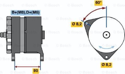 BOSCH 0 120 468 007 - Генератор vvparts.bg