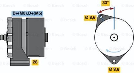 BOSCH 0 120 468 030 - Генератор vvparts.bg