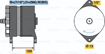 BOSCH 0 120 468 055 - Генератор vvparts.bg