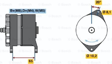 BOSCH 0 120 468 154 - Генератор vvparts.bg