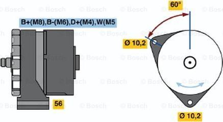 BOSCH 0 120 468 161 - Генератор vvparts.bg