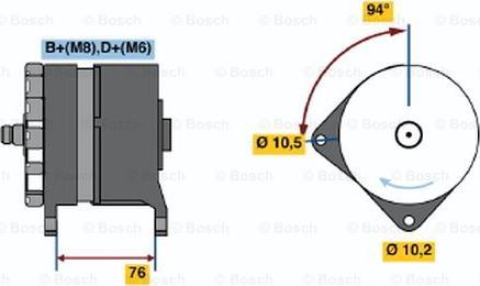 BOSCH 0 120 468 102 - Генератор vvparts.bg