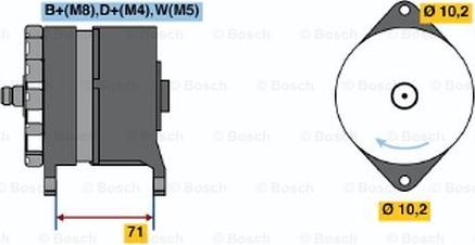 BOSCH 0 120 468 124 - Генератор vvparts.bg